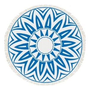 Round Beach & Picnic Towel w/Fringe 🌴